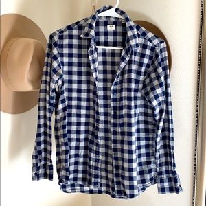 UniQlo Blue check flannel